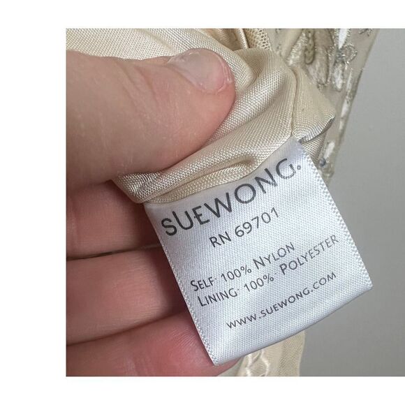 Sue Wong Nocturne Beaded Embroidered Cocktail Dress Sz. 4 - Picture 5 of 13